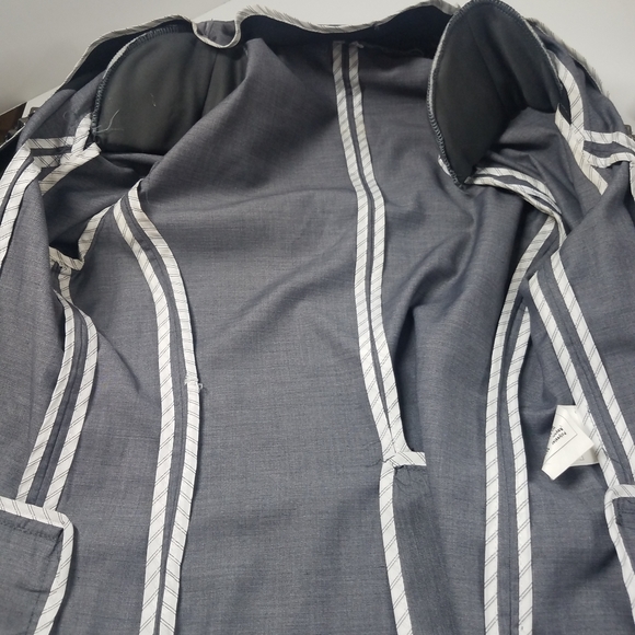 P.Luca Milano Gray Studded Suit Blazer Jacket - Picture 5 of 13